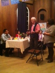 Michael Mery, Maria Niggle, Connie Mery, Agustina Martinez and her son Jorge Martinez at La Mesa de las Abuelas.